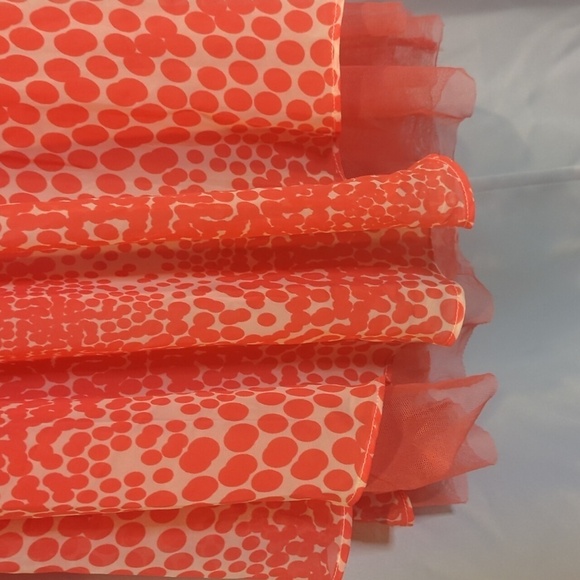 Kensie cream and coral polka dot Night gown NWT Sz Meduim - Picture 3 of 8